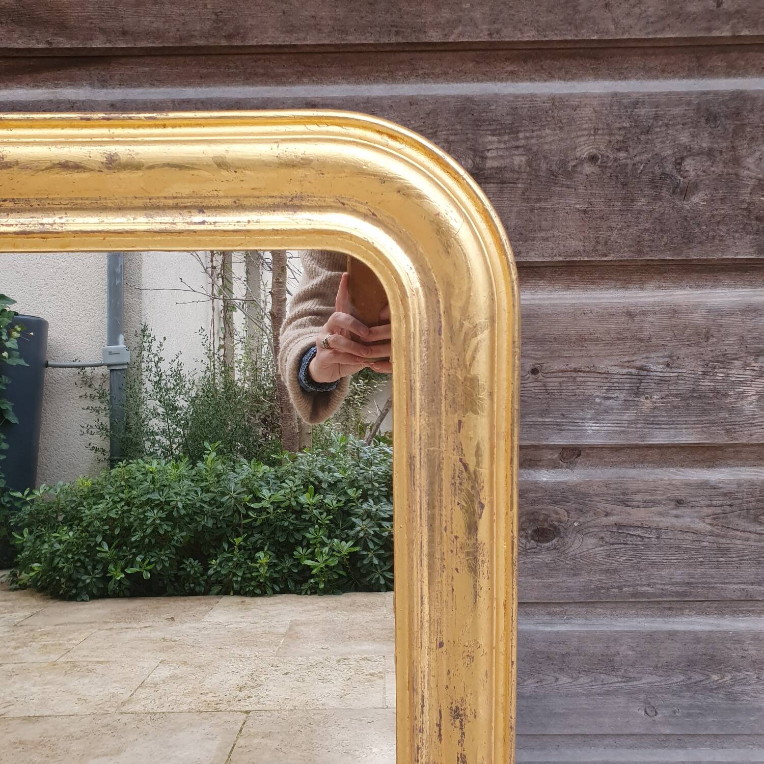 Golden Louis Philippe mirror