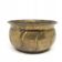Art Deco flowerpot cover, brass, Poland, 1970s