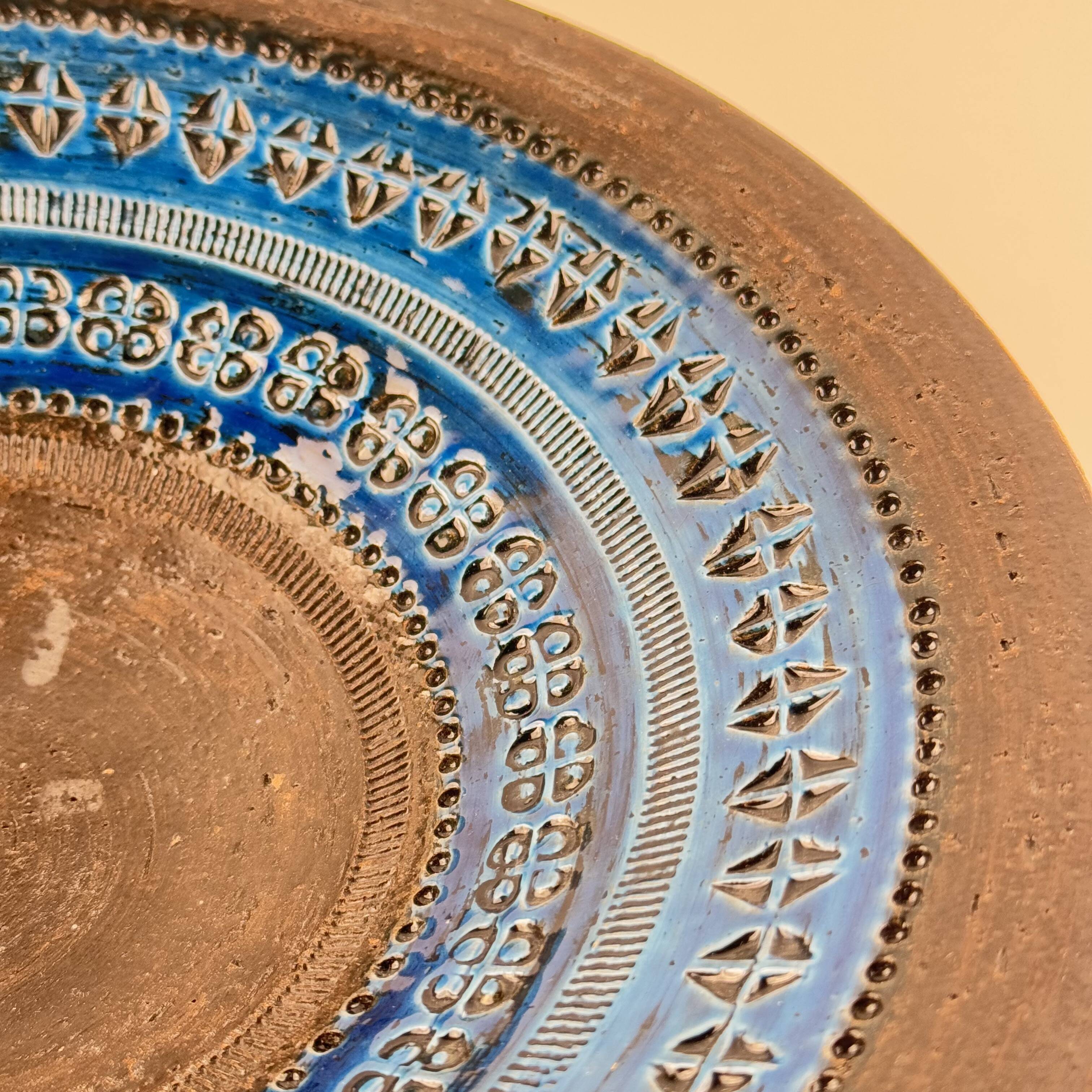 Aldo Londi for Bitossi, Large Centrepiece Bowl, Rimini Blue Series, 1970s