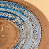 Aldo Londi for Bitossi, Large Centrepiece Bowl, Rimini Blue Series, 1970s