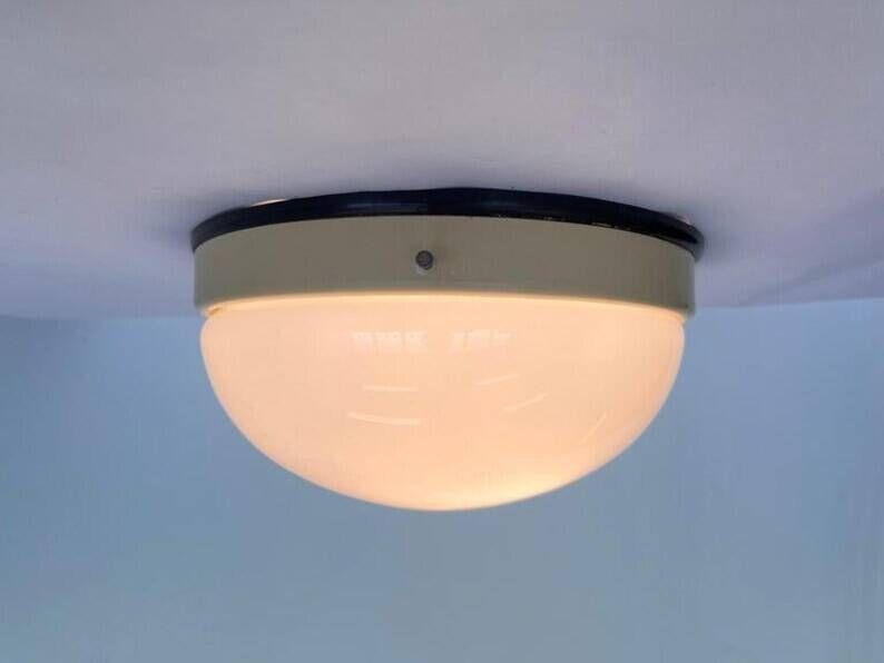 Pair of Bakelite Bauhaus ceiling lights or Flush Mounts, wall lamps - 1940s