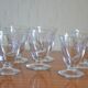Lot de 6 verres à apéritif motif  de branche stylisée