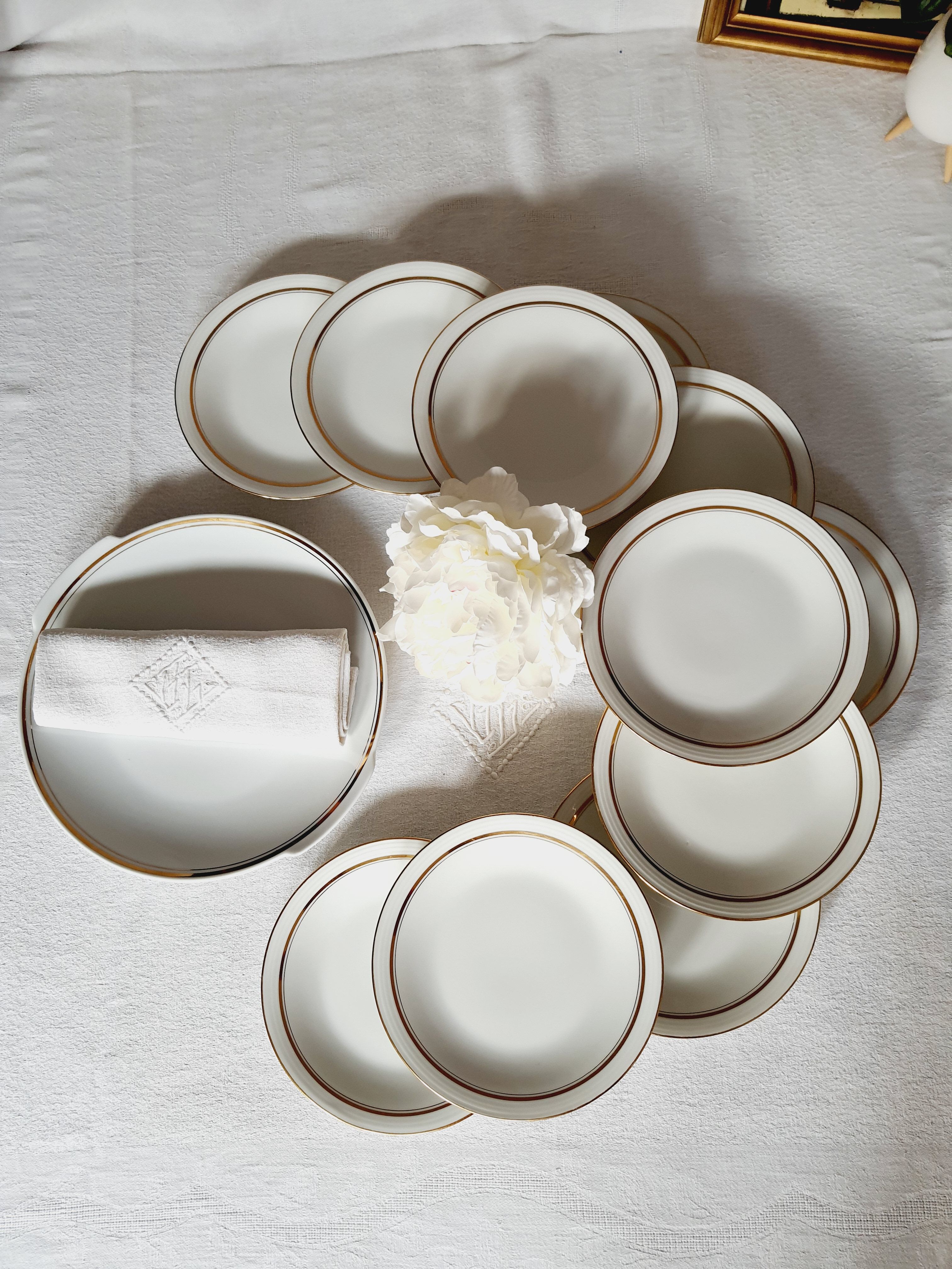Limoges & Bavaria porcelain dessert service