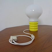 Yellow Opaline Glass Bulb Lamp by Ingo Maurer for M Design, 1960s