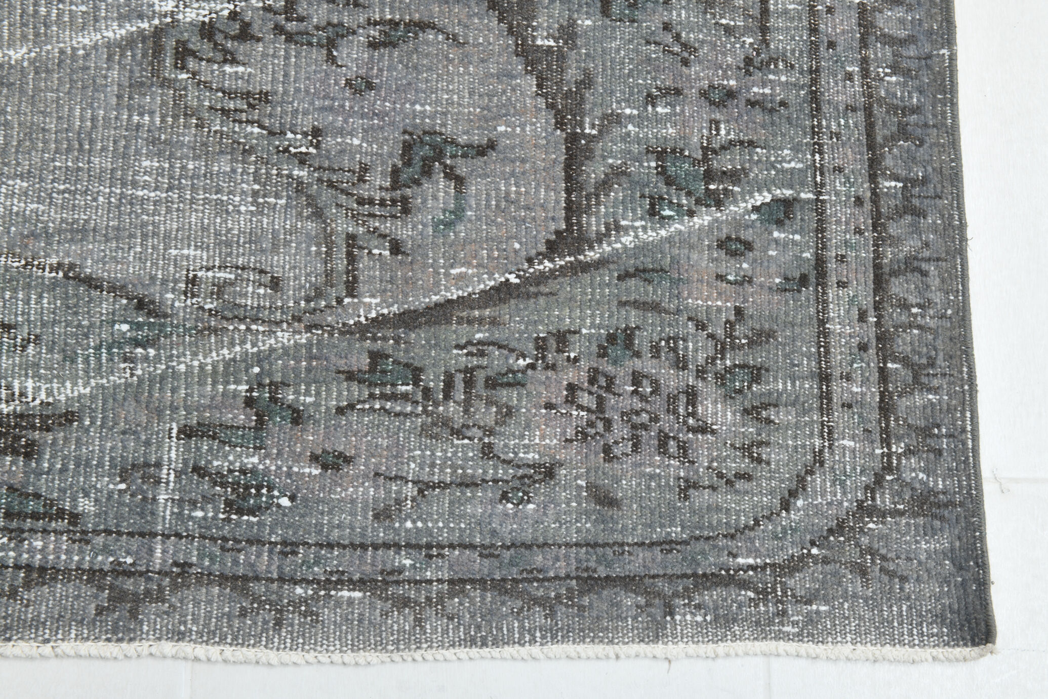 6x8 dark gray classic vintage rug,176x256cm