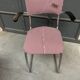 Set of 3 vintage cantilever chairs reupholstered.