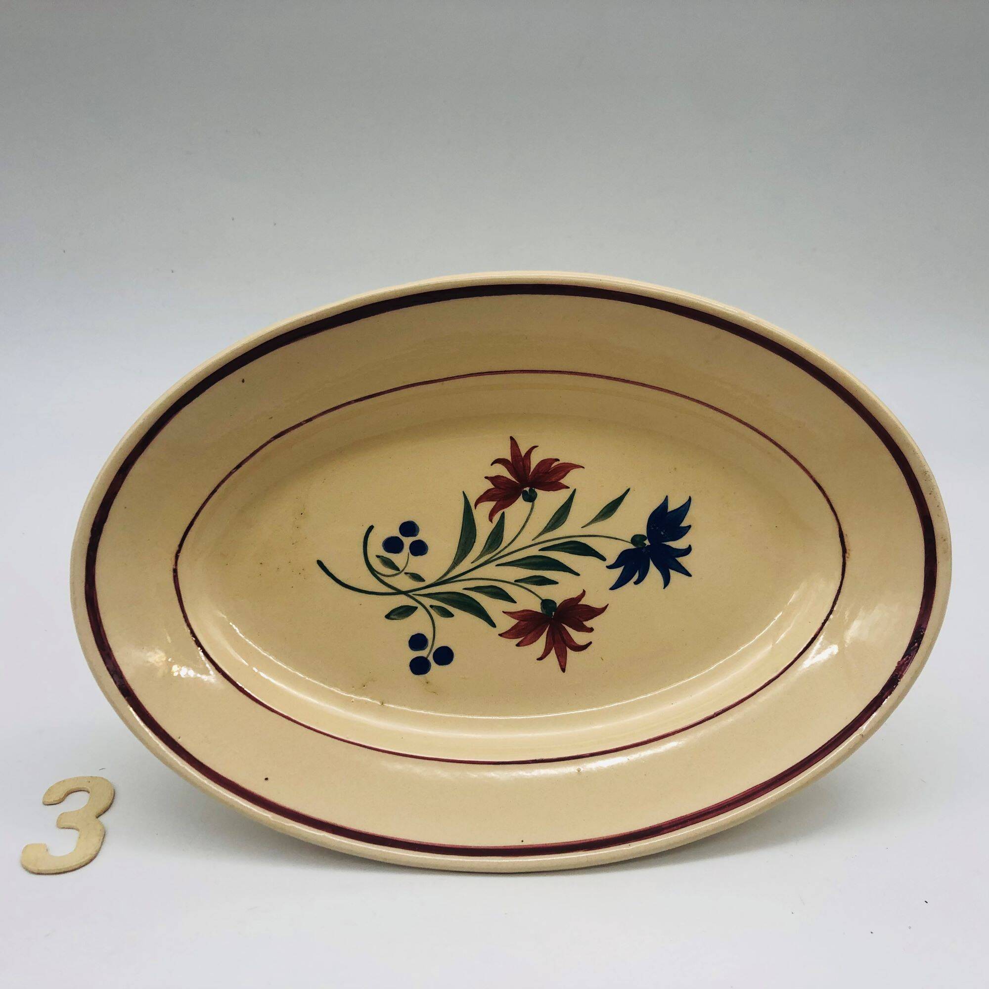 Three K&G Lunéville serving dishes, "Denise" model