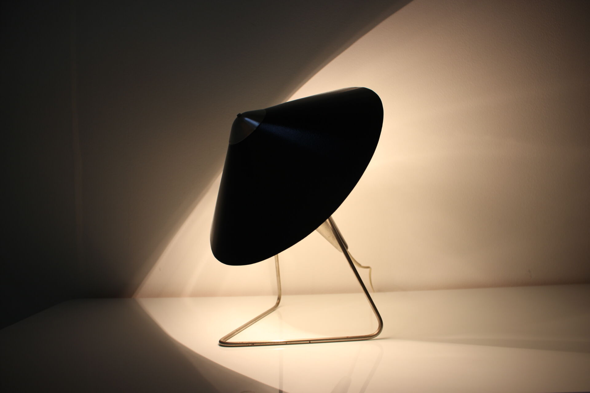 Metal Table Light by Helena Frantova for Okolo, 1960's