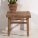 Antique square side table (c.1920) #9