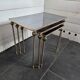 Vintage brass nesting table from the 60s