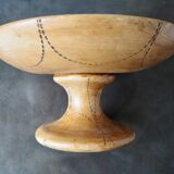 Wooden compotier folk art