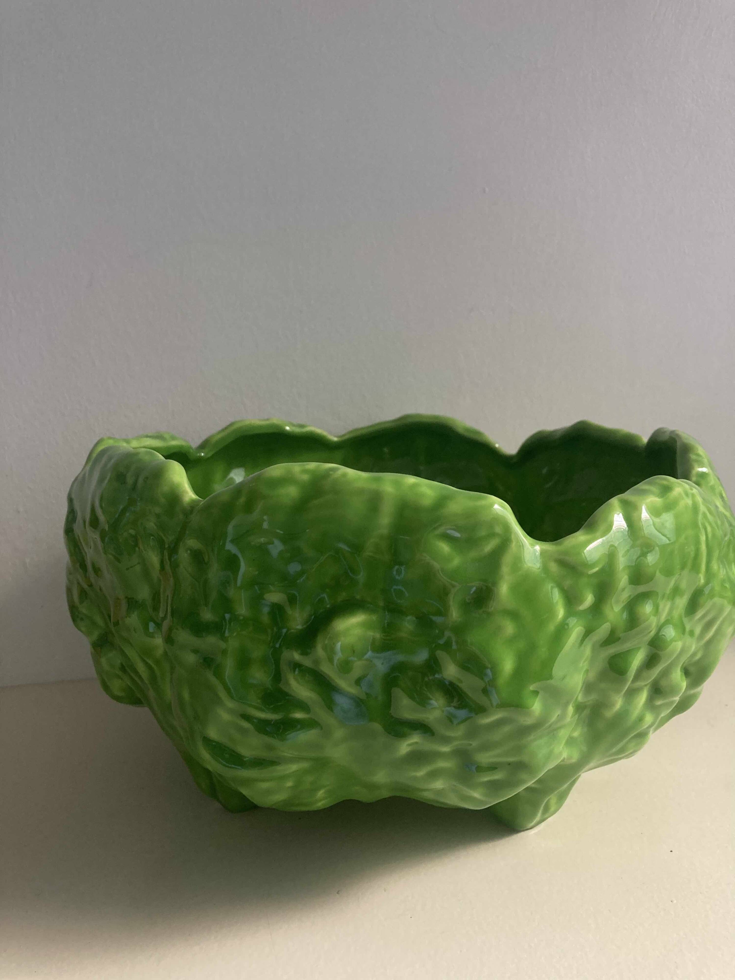 Earthenware salad bowl "cabbage"