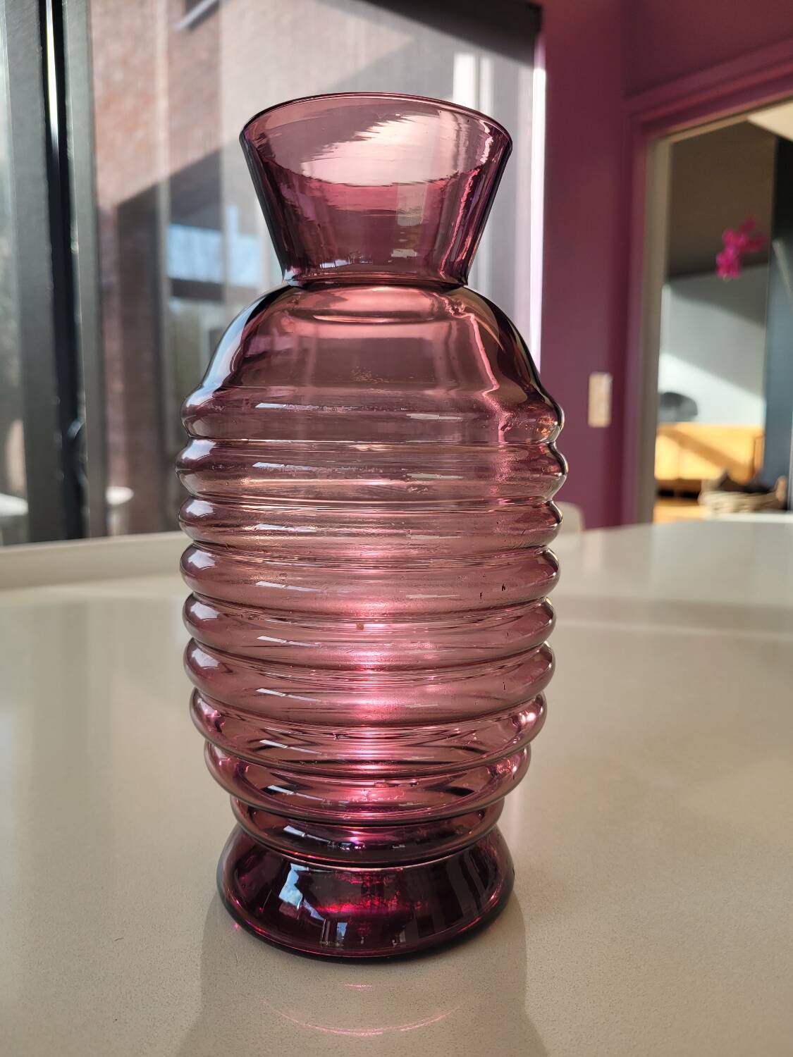 Art Deco style glass vase
