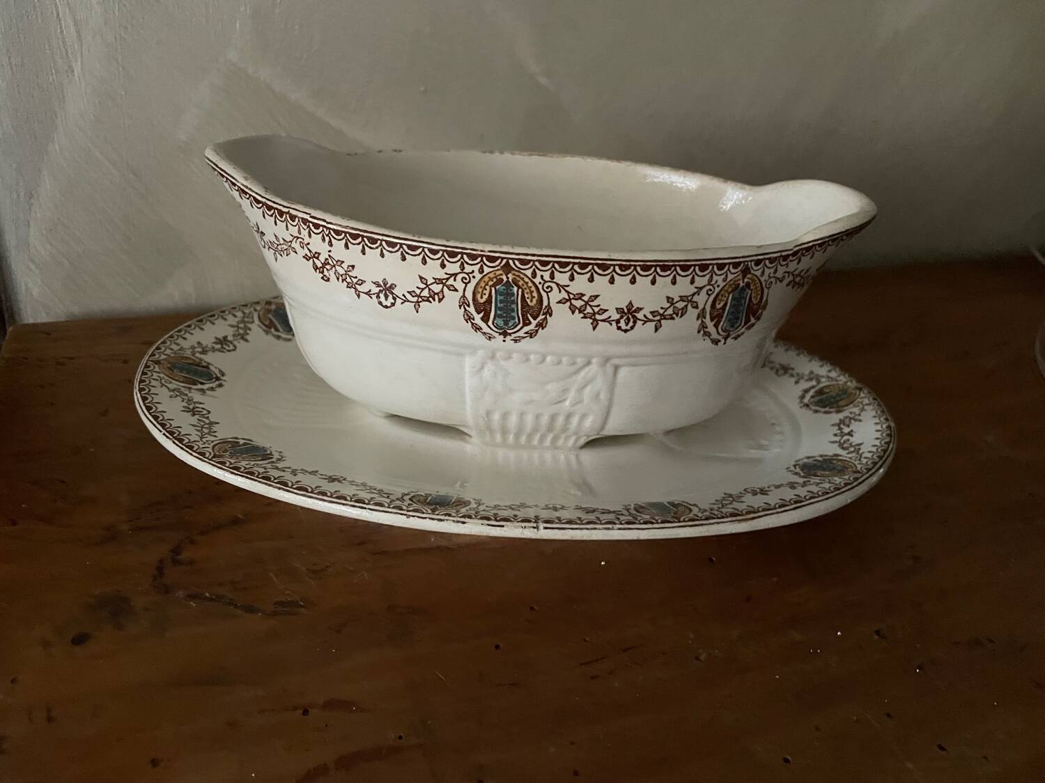 Clairefontaine ironstone gravy boat
