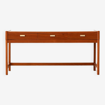 1960s low console table with drawers