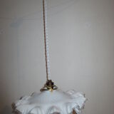 Old porcelain hanging and white opaline