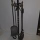 Fireplace hearth accessory in wrought iron