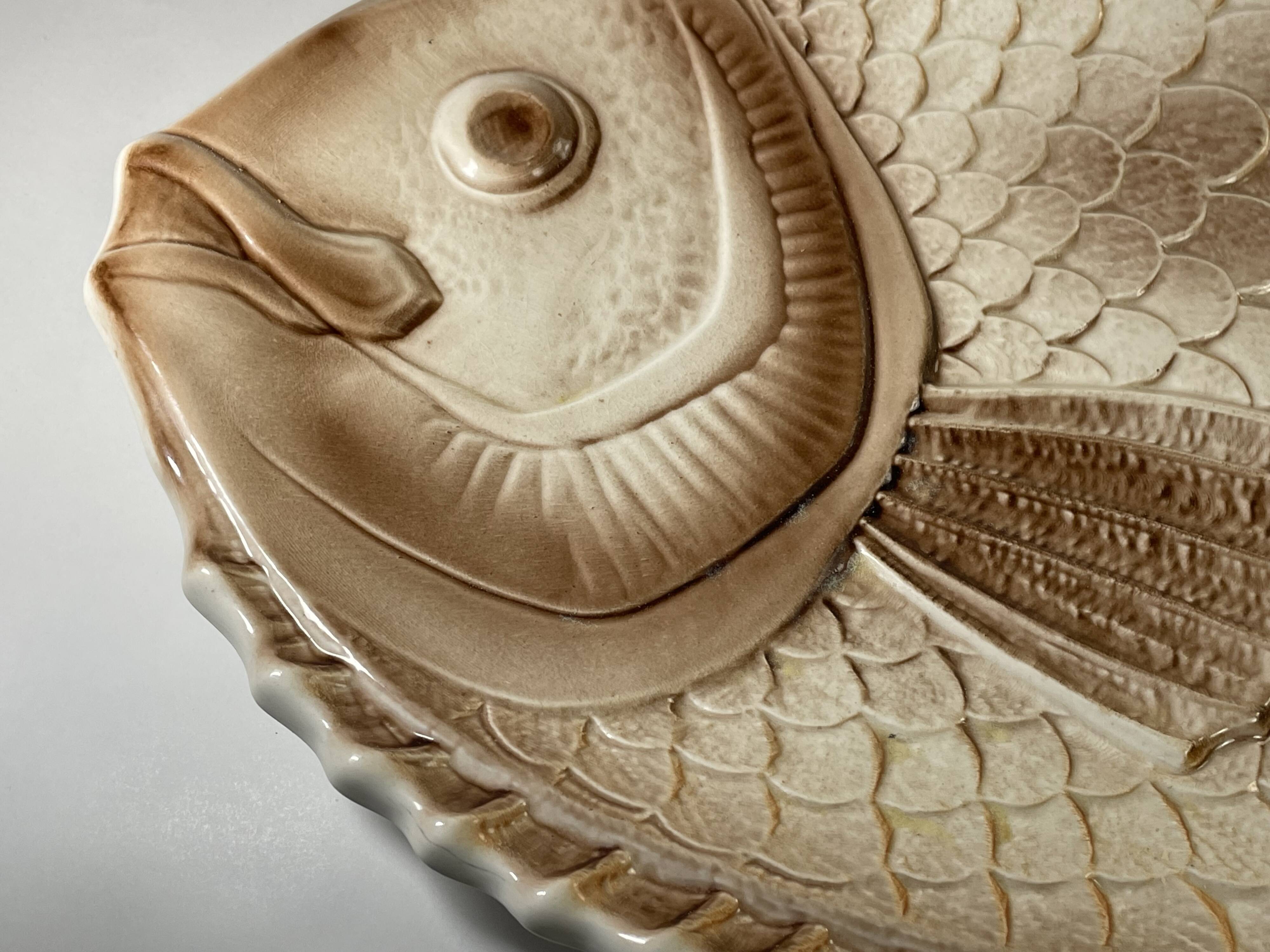 Sarreguemines Fish Service for 8 people (Flat + Soup Plates, Main Course)