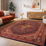 Tapis persan exquis fait à la main 204×320 cm – Laine vintage