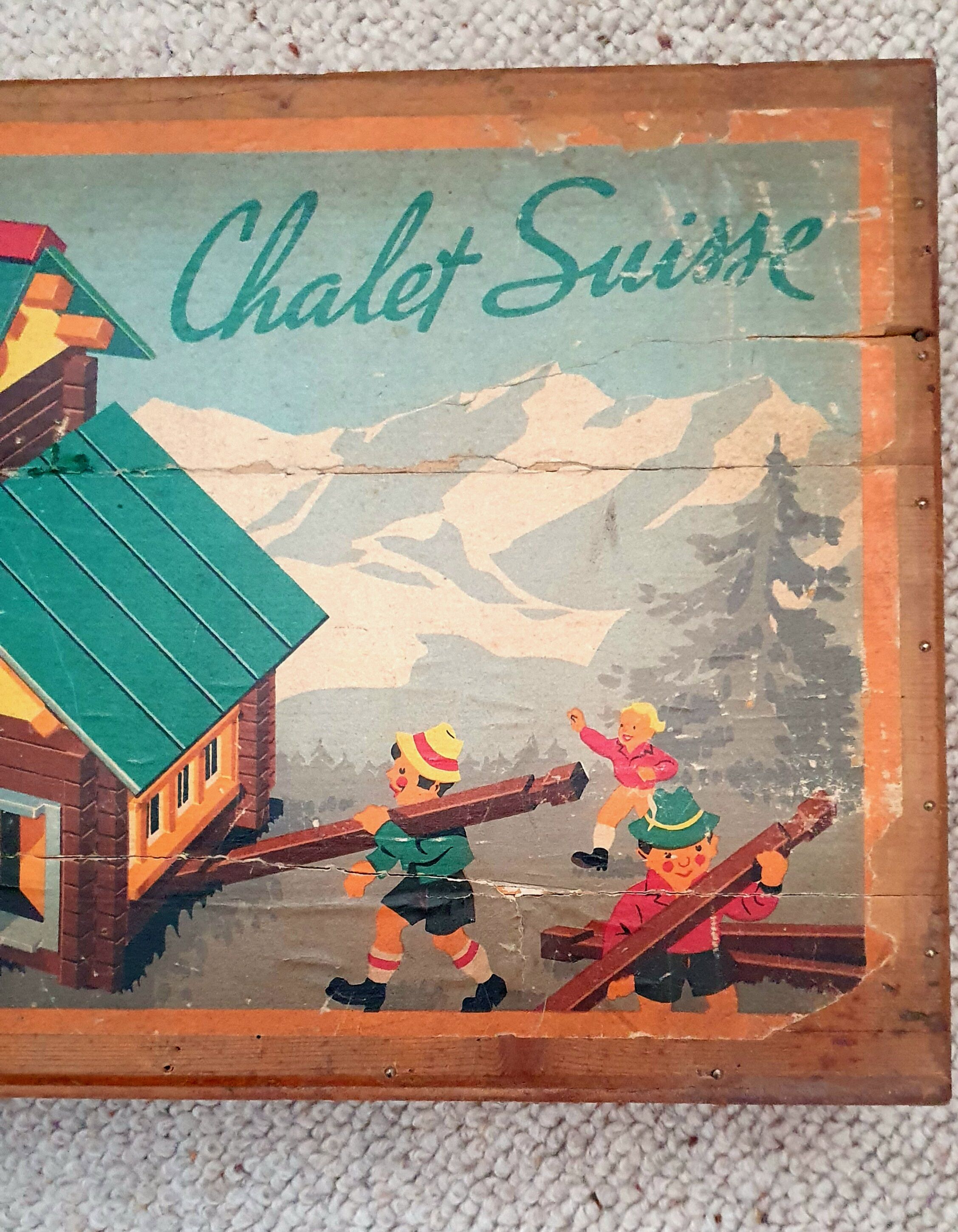 Swiss Chalet Wooden Game 50s
