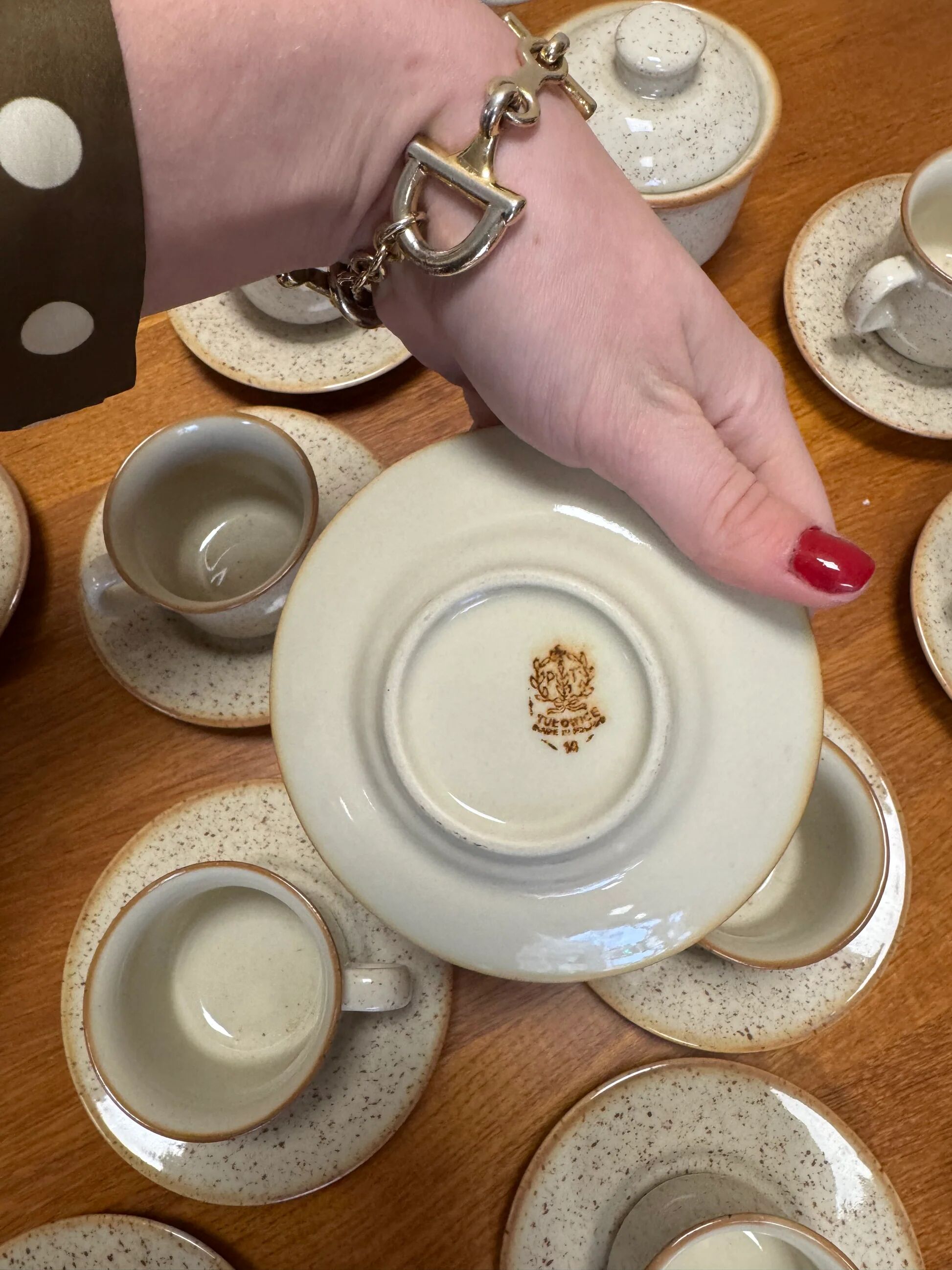 Beige coffee service, Tulowice