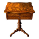 Work table / Chest of drawers with a system in thuya burl and veneer