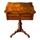 Work table / Chest of drawers with a system in thuya burl and veneer