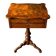 Work table / Chest of drawers with a system in thuya burl and veneer