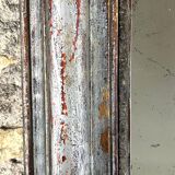 Antique Louis-Philippe Mirror, 19th Century, Shabby Silver Patina