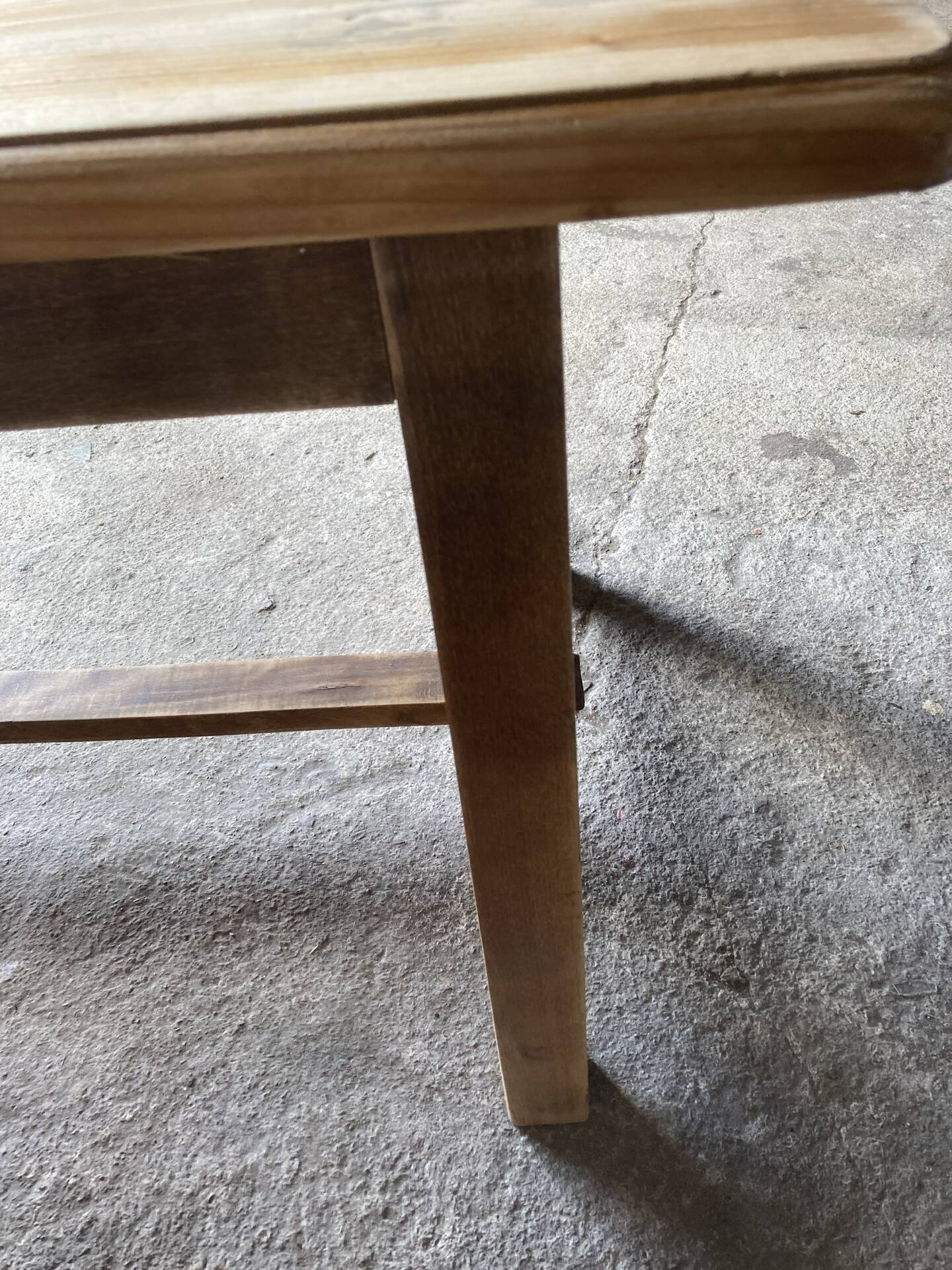 Table de ferme plateau brut 4-6 repas