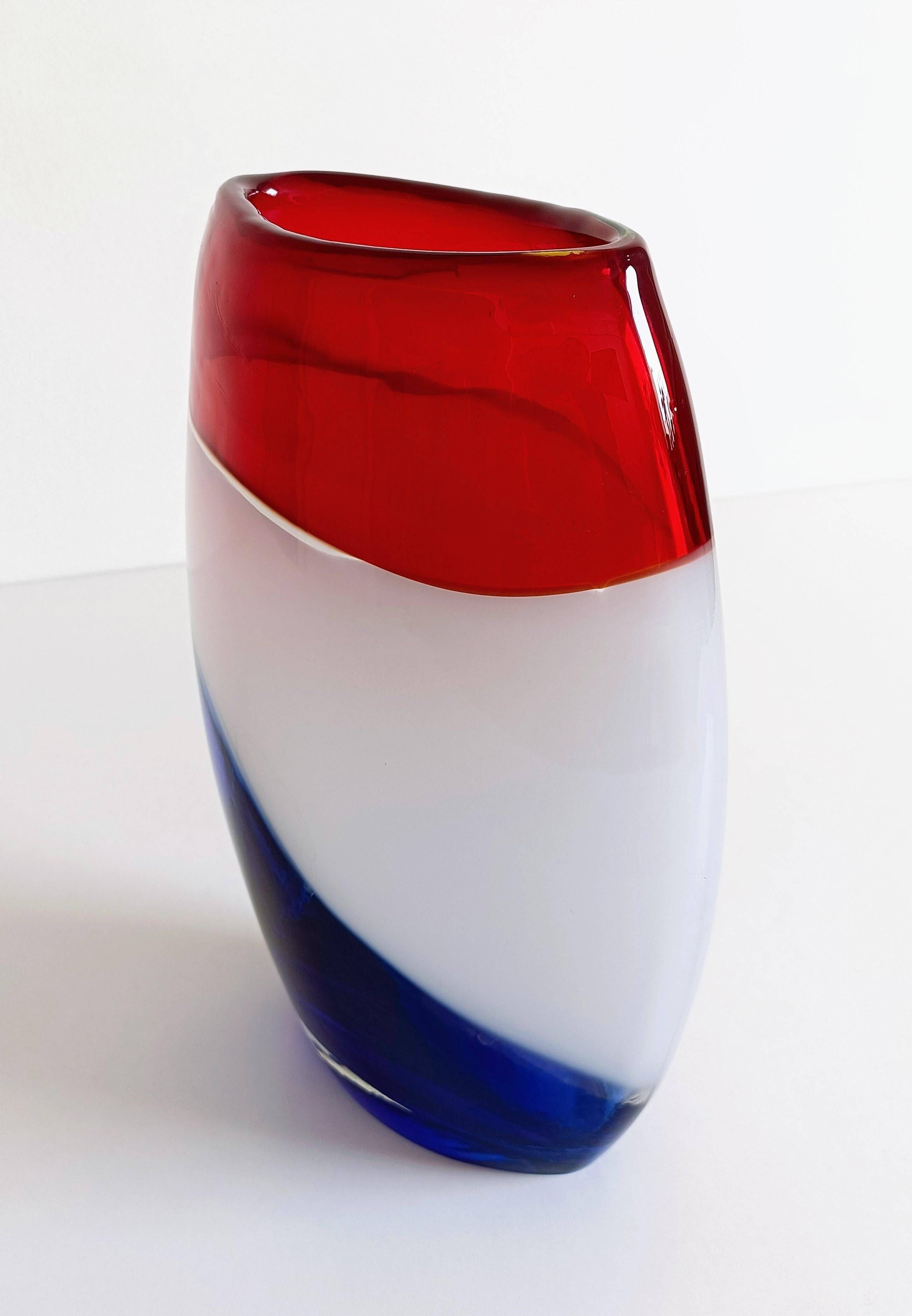Post-Modern Murano Art Glass Vase by Cose Belle, Italy, 1980s