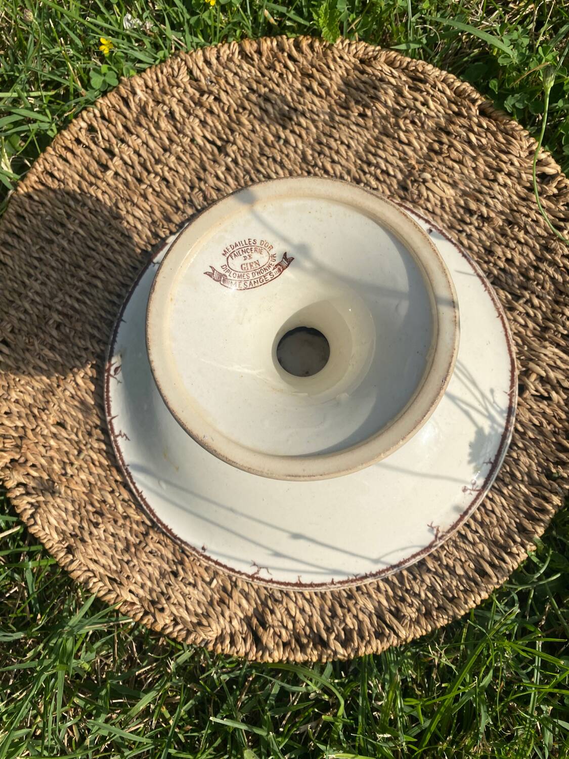 Gien iron earth compote dish