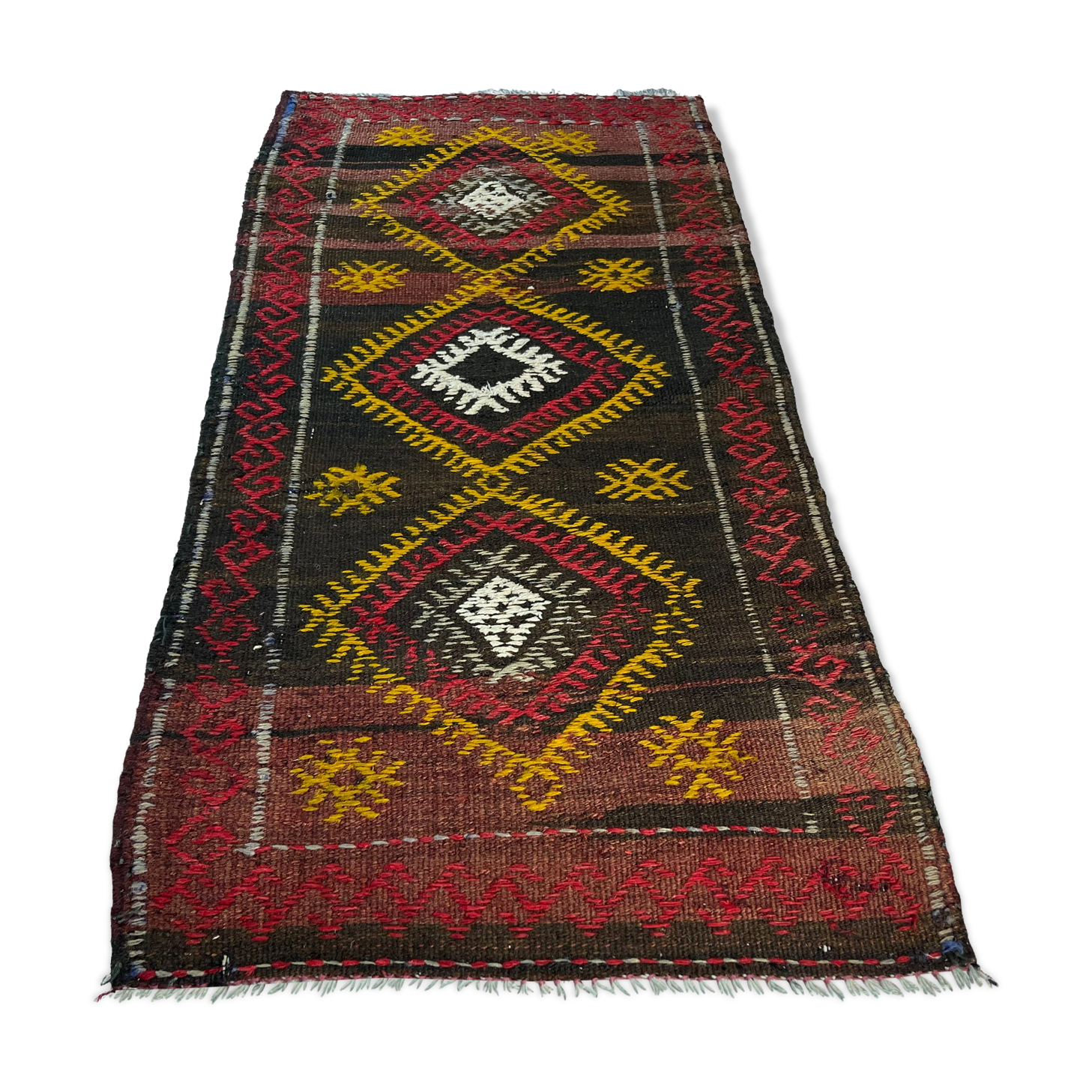 Vintage turkish kilim rug 96 x 50 cm