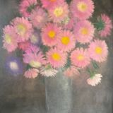 Still life with carnations, signed and dated 1970