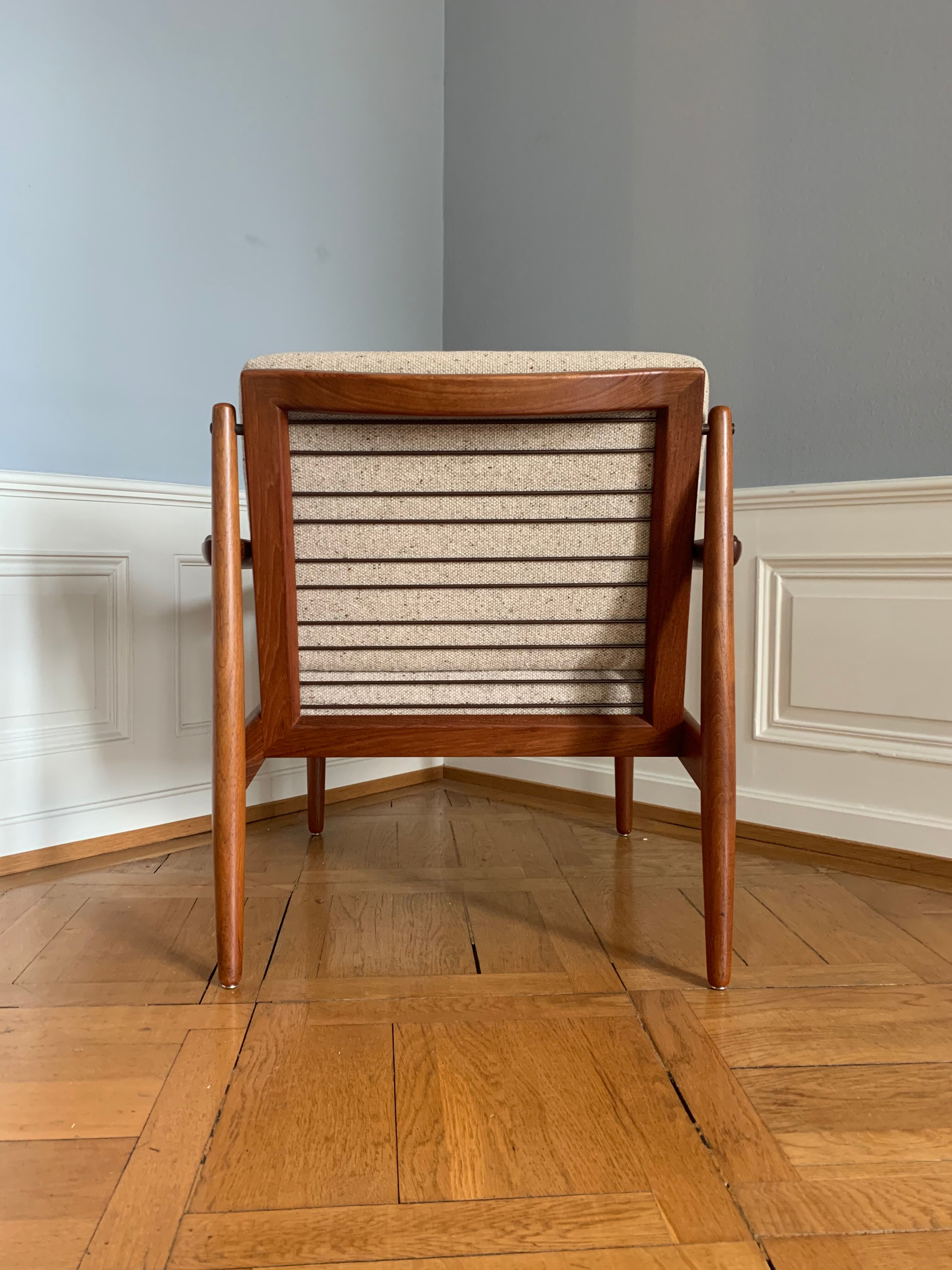 Danish midcentury teak easy chair by Arne Vodder