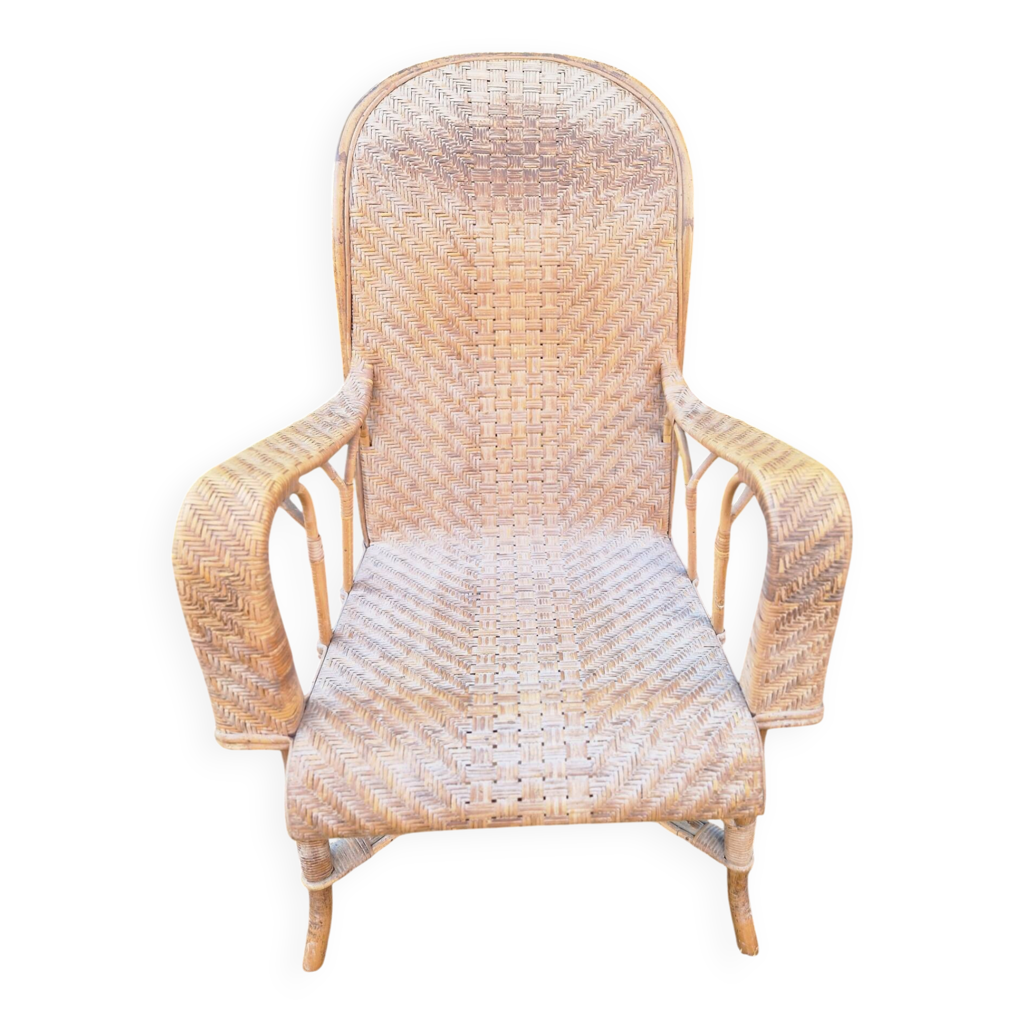 Art Deco Riviera rattan armchair
