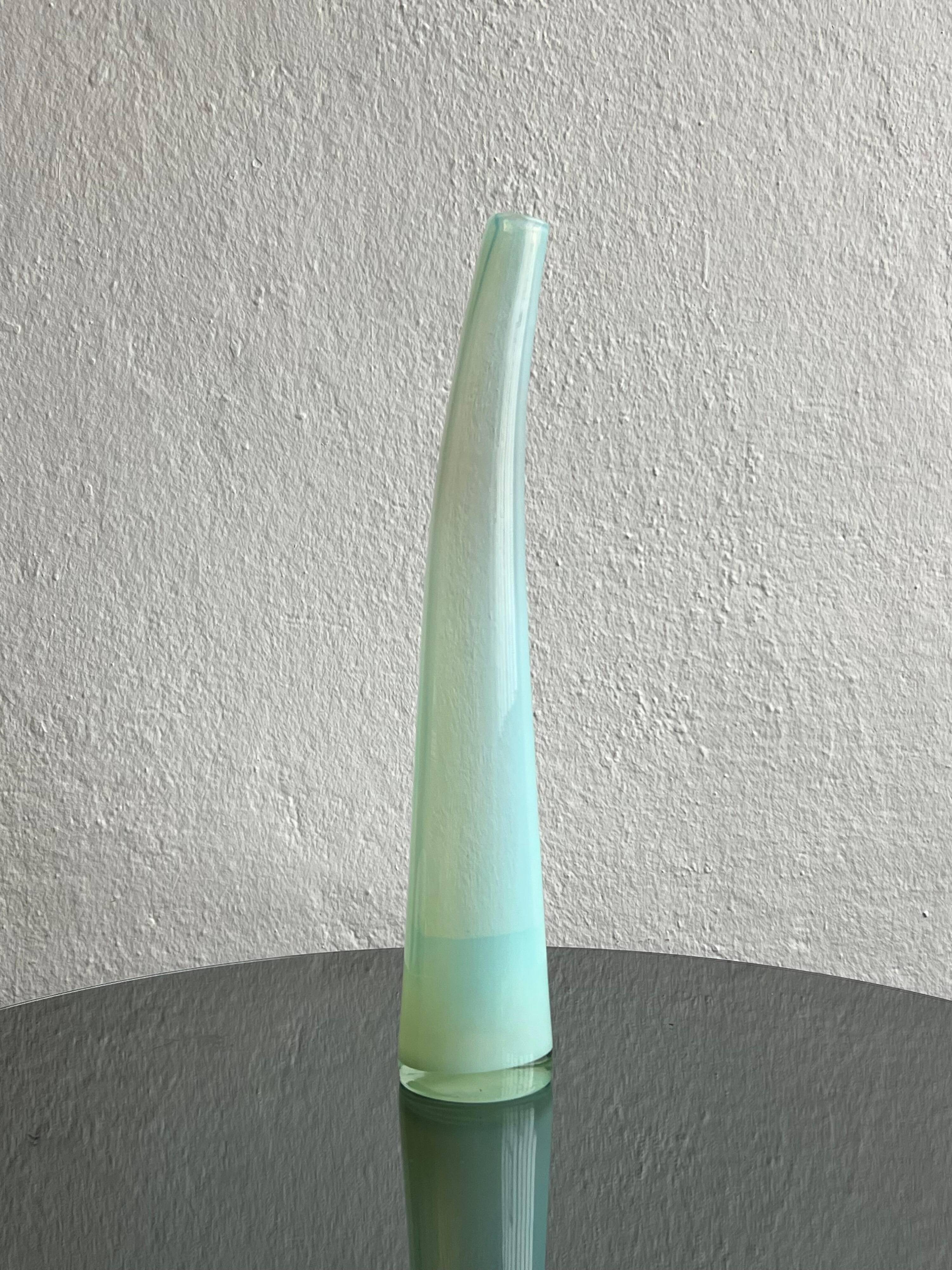 Sculptural Murano ''Lattimo'' Glass by Giusto Toso for Leucos , 1970's