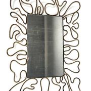 Mid-Century Brass Mirror in the style of Gio Ponti Style, Italy, 1950s