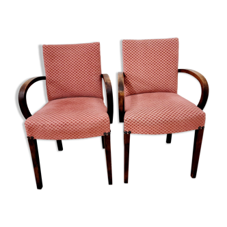 Two vintage bridge armchairs