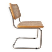 Chaise Cesca B32 par Marcel Breuer – canage et métal chromé – vintage