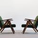 Mid-Century Model B 310 Var Easy Chair in Green Bouclé, 1960s