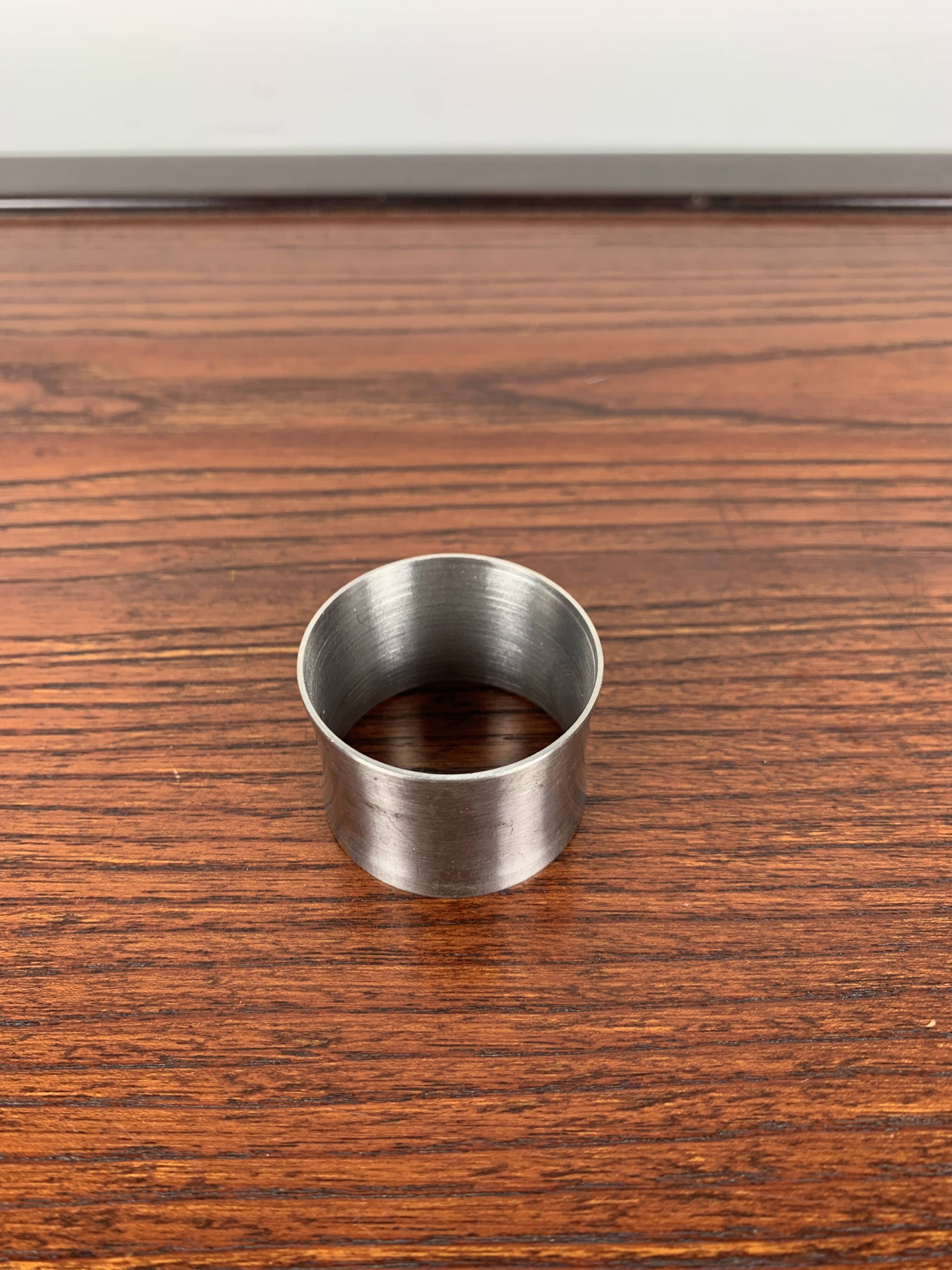 Set de 6 rond de serviette en inox
