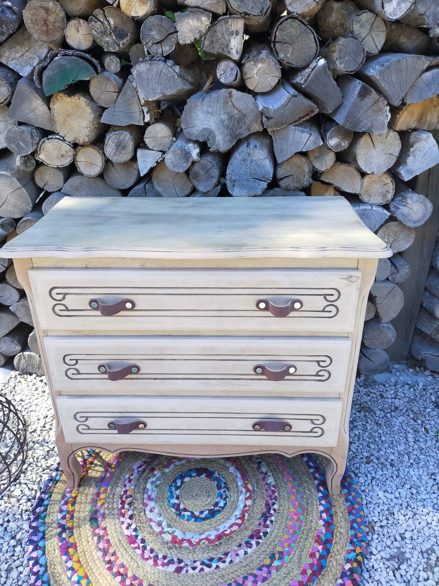renovated wooden chest of drawers