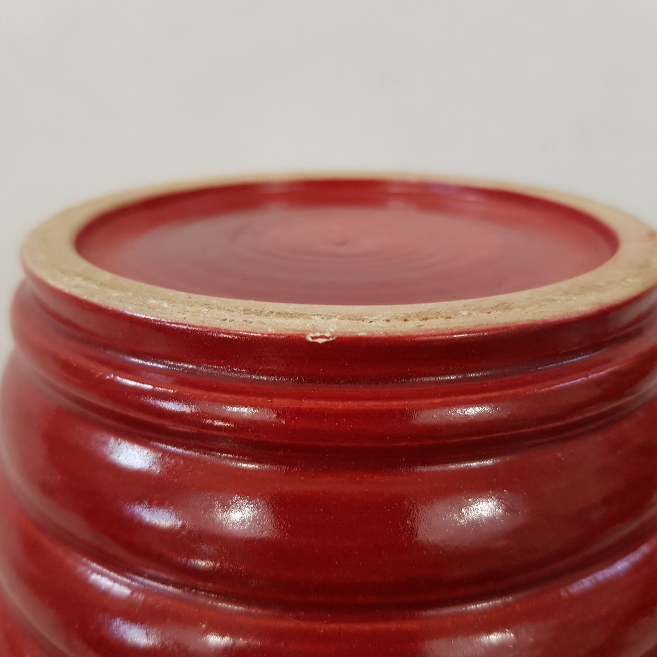 Vase art déco décor email crispé