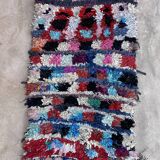 Colorful Boucherouite Moroccan rug - 77 x 173 cm