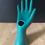 Green ceramic hand soliflore ring sizer