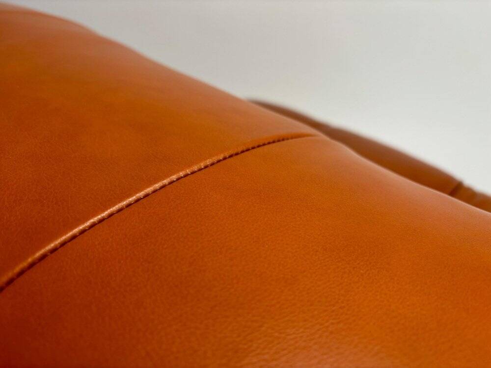 Camaleonda Lounge Sofa in Cognac Leather by Mario Bellini for B&B Italia, 1973, Set of 4