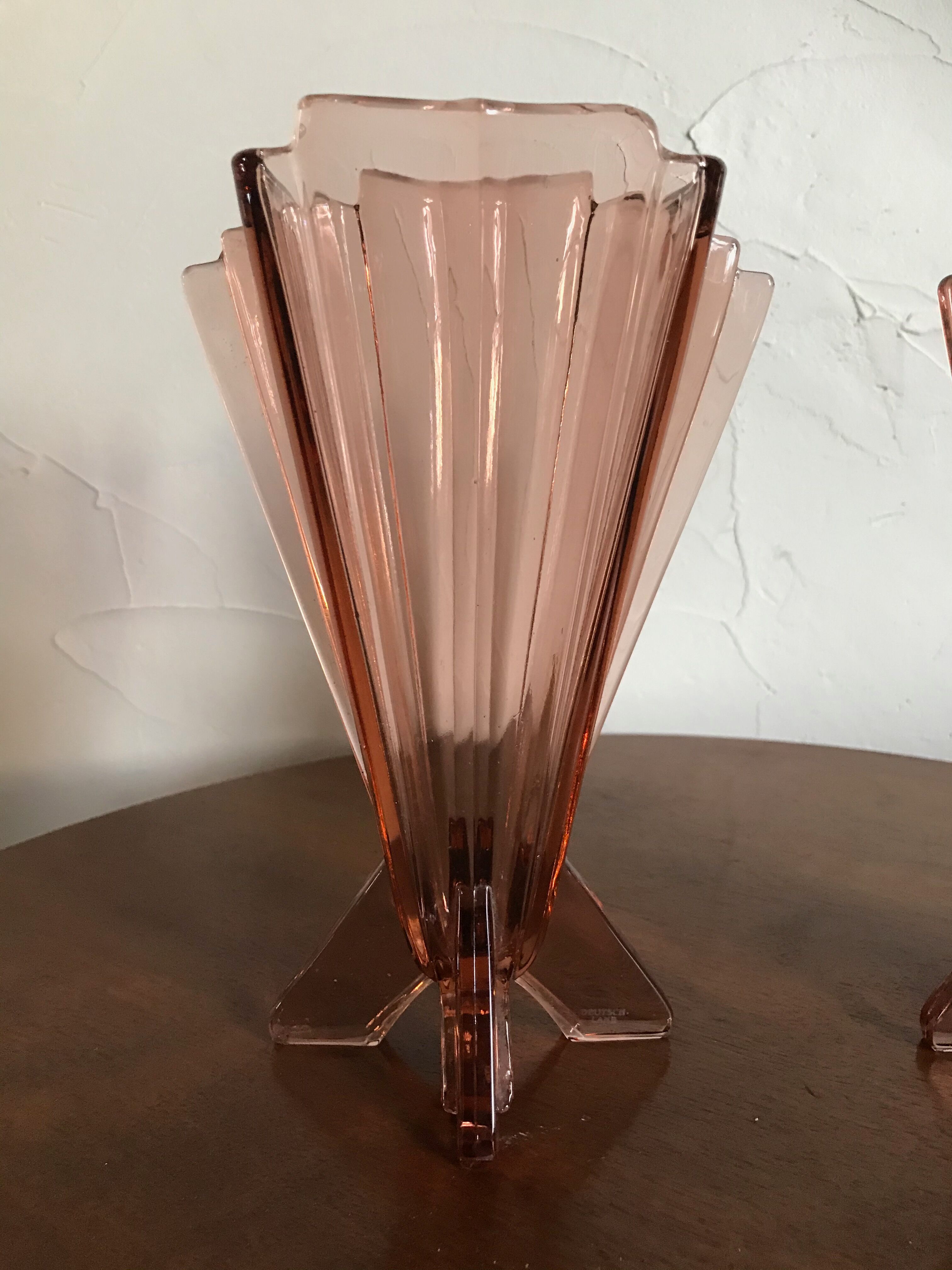 Paire de vases en cristal