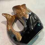 Fish pitcher signed Le Pouliguen