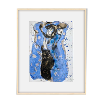 Painting Satisfied mind - Emilie Teillaud